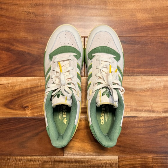 SOLD❗️- Adidas Rivalry Low 86 Crew Green/Hazy Yellow FZ6318 - Size 12.5 - Picture 9 of 16
